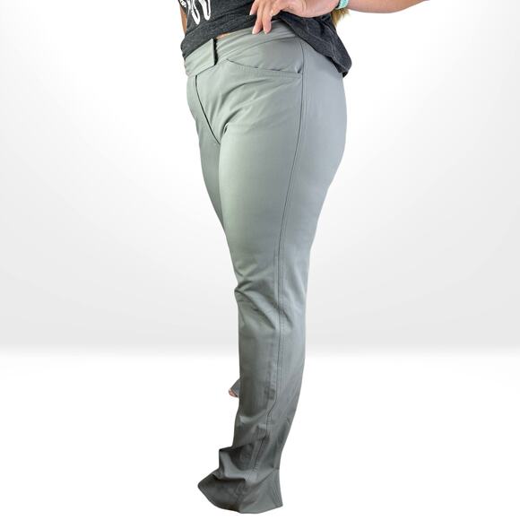 00s DKNY Vintage Gray Stretch Straight Leg Dress Pants - Picture 2 of 6